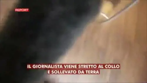 Report, aggredito un giornalista