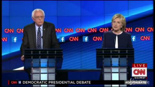 Match Clinton-Sanders nel dibattito fra democratici