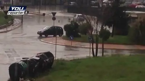 Colleferro colpita da nubifragio