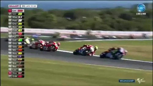 Moto Gp, gabbiano in pista:  Iannone lo centra in pieno