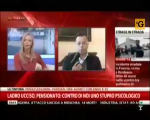 Buonanno sfodera una pistola in diretta tv