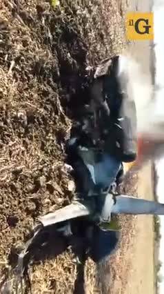 Il video dell'esplosione dell'aereo 