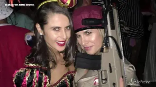 Halloween da soldatessa per Elisabetta Canalis