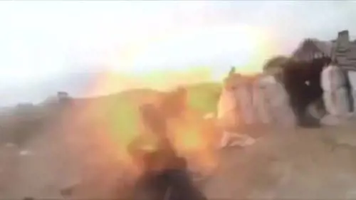 Il terrorista disintegrato da un missile in diretta tv