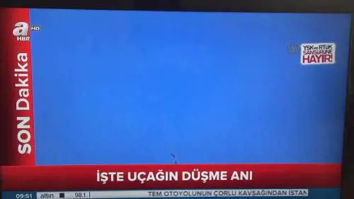 Il jet abbattuto in Turchia