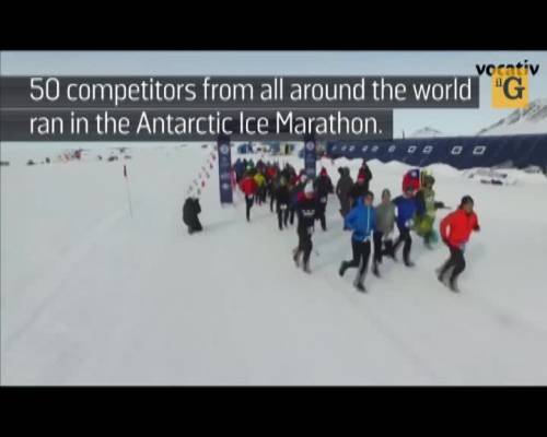 La maratona estrema fra i ghiacci dell'antartide