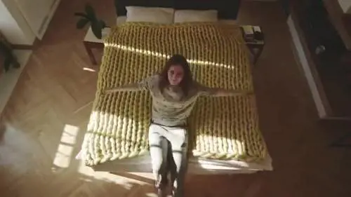 Coperte di lana lavorate a maglia senza ferri