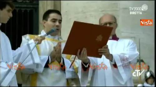 L'inaugurazione della cerimonia del Giubileo