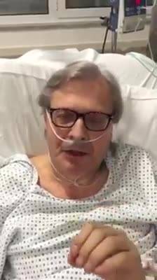 Il video di Sgarbi dall'ospedale