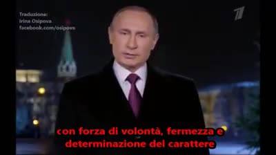 Il discorso di fine anno di Putin