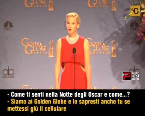 Jennifer Lawrence rimprovera un giornalista