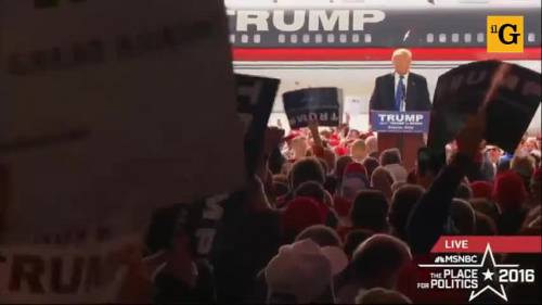 Trump contestato in Ohio. Attimi di paura sul palco