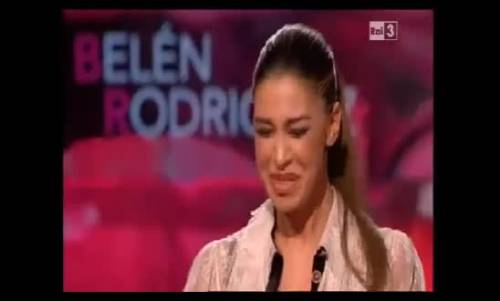 La gaffe di Belen Rodriguez in diretta da Fabio Fazio