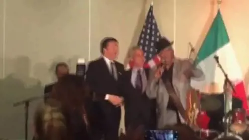 Renzi e il sindaco di Chicago "Blues Brothers"