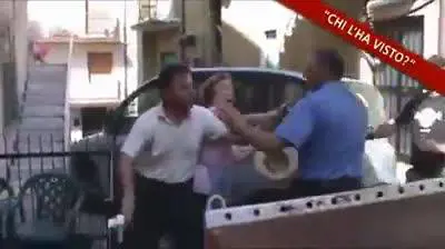 Carabiniere schiaffeggia donna