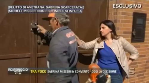 Michele Misseri e la secchiata d'acqua alla giornalista Mediaset