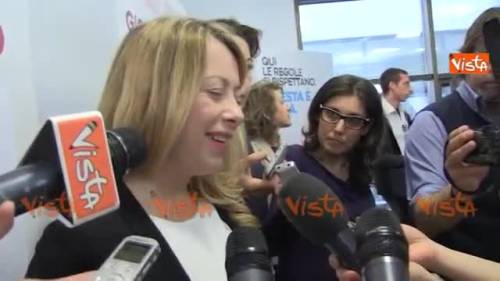 Meloni: non credo che voti centrodestra andranno a Marchini