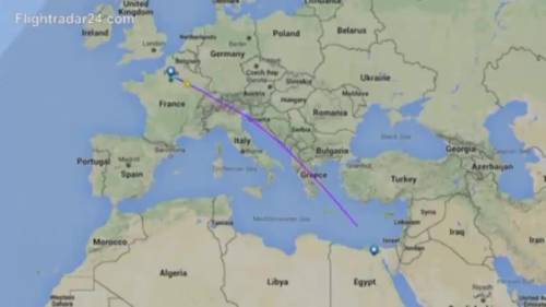 Egyptair, il tracciato su Flightradar24