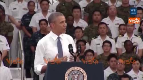 Giappone, Obama parla ai militari: basta armi nucleari