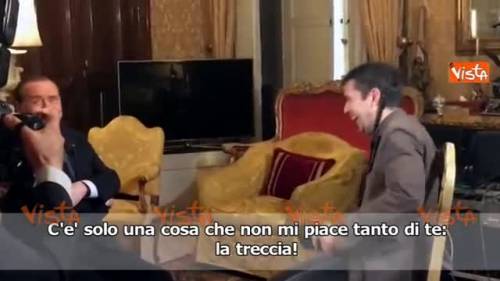 Fuorionda Berlusconi: si tagli la treccia, non lega con la sua faccia. Dovrebbe farlo anche Palacio