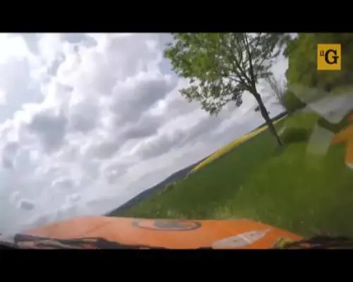 Rally in soggettiva con cappottamento a 160km/h