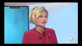 Alfano ministro dell'Inferno" . Errore durante la diretta di La7