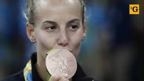 L'emozione di Tania dopo la medaglia