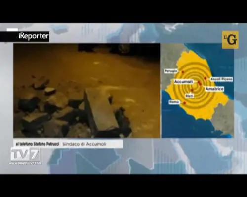 La disperazione in diretta dell sidanco di Accumoli