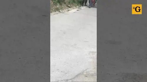 Anziana salvata dalle macerie