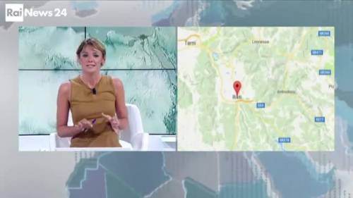 Terremoto, la seconda scossa in diretta su Rai News24