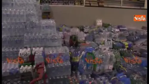 Amatrice, la prima notte fuori casa: al centro accoglienza si cerca di creare un clima sereno 