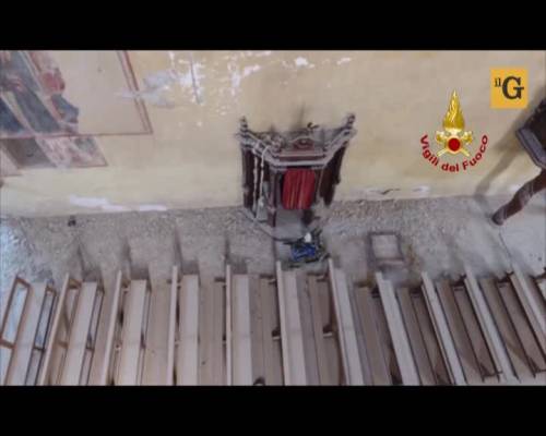 Icone sacre intatte nelle chiese terremotate di Amatrice