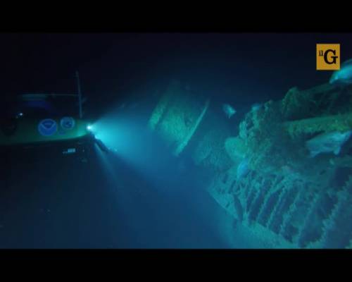Le prime immagini del sottomarino nazista affondato
