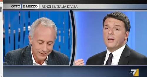 Renzi zittisce Travaglio: "Pensa al Fatto che perde copie..."