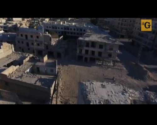 Aleppo sventrata, vista dal drone