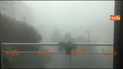 Tromba d'aria a Genova