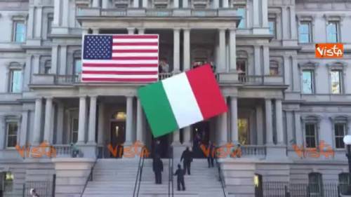 La bandiera italiana a Washington