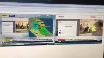 Sisma, Rai News ruba le immagini di Sky Tg24