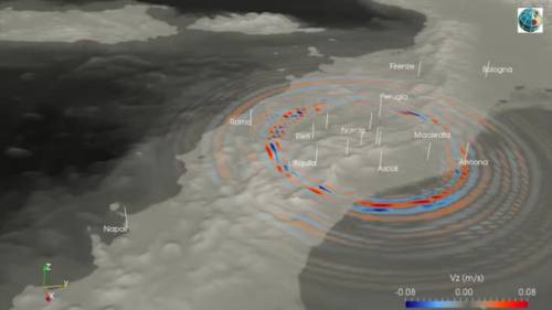 Così le onde sismiche si sono propagate in Centro Italia
