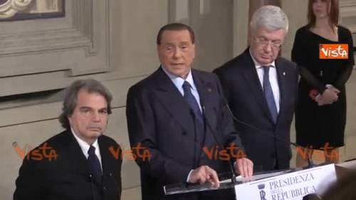 Berlusconi: "No a governi di larghe intese"