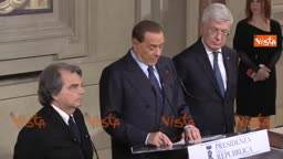 Berlusconi: "La nostra fiducia a Mattarella"