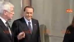 Berlusconi lascia il Quirinale dopo le consultazioni
