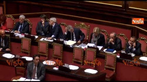 Il governo segue il dibattito sulla fiducia al Senato