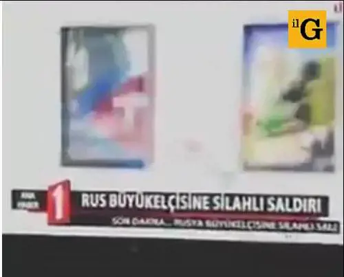 Ucciso ambasciatore russo, il momento dello sparo