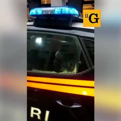 Immigrato distrugge auto carabinieri a calci: "Non me ne frega un c..." 