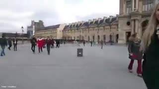 Parigi, spari davanti al Louvre