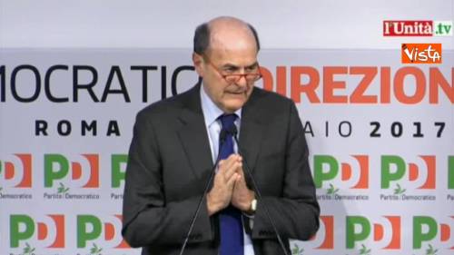 Bersani: no al cotto e mangiato, ci vuole dialogo interno e idee nuove
