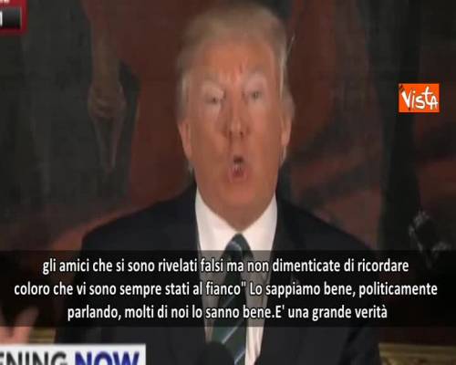 Trump e il proverbio irlandese: "Non dimenticatevi degli amici veri"