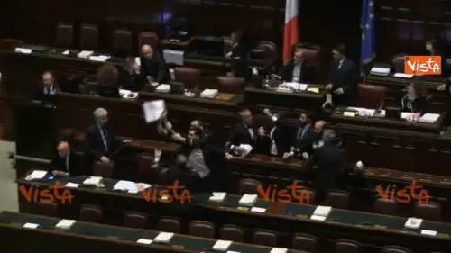 Protesta M5S alla Camera