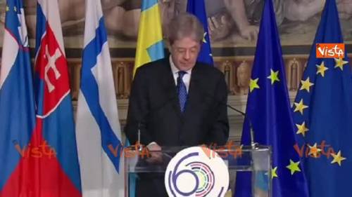 Gentiloni: Ue deve ripartire dai propri valori